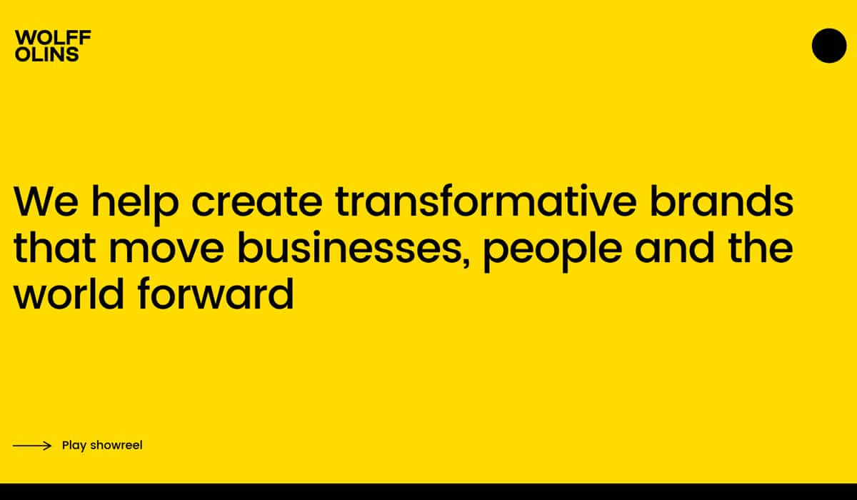 Corporate website design example