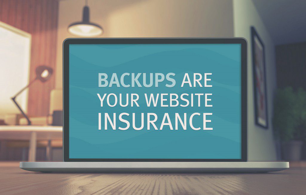 Backup verification concept with a web design interface for a Singapore business.