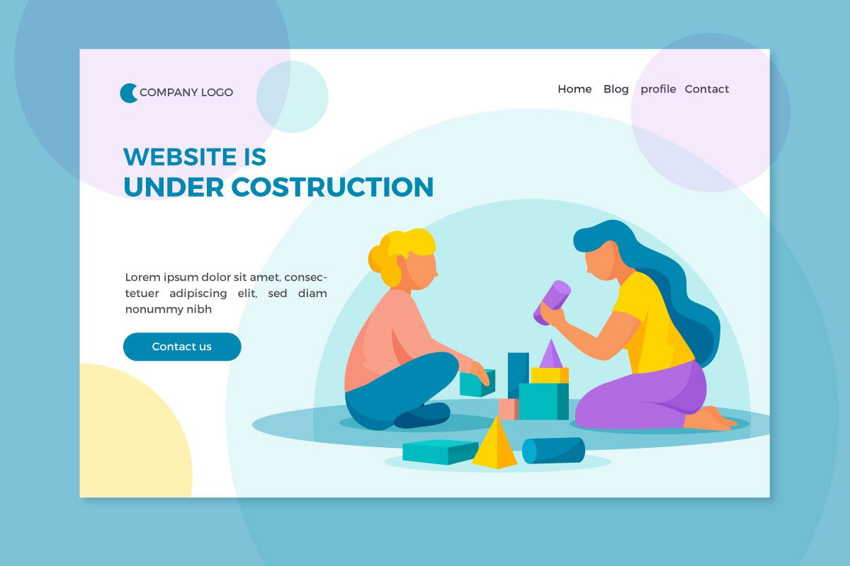 Website coming soon page example