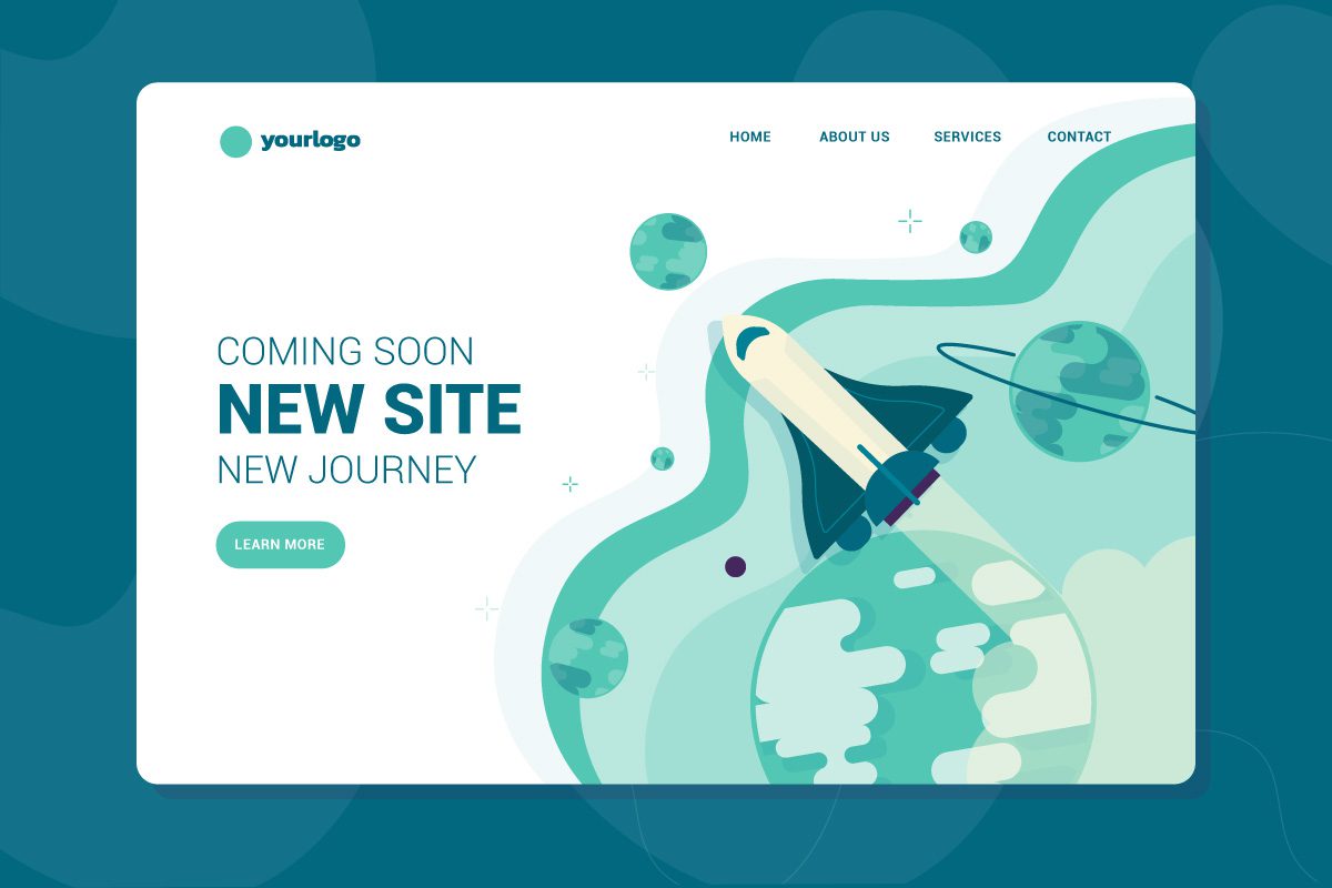 Website coming soon page example