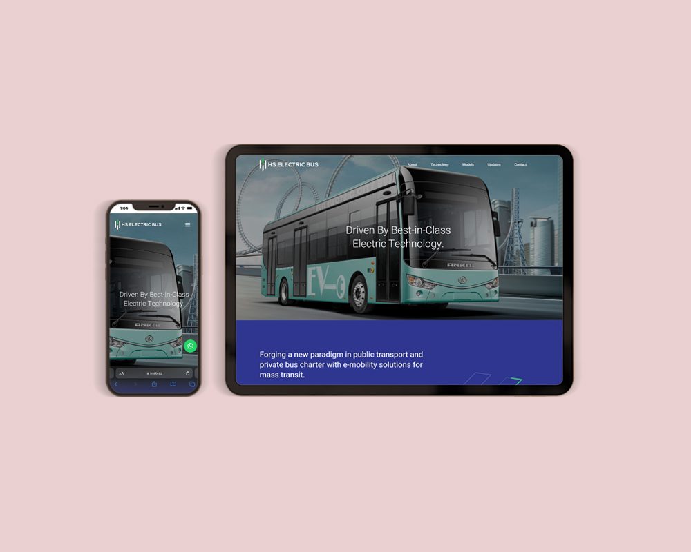 HS Electric Bus website design