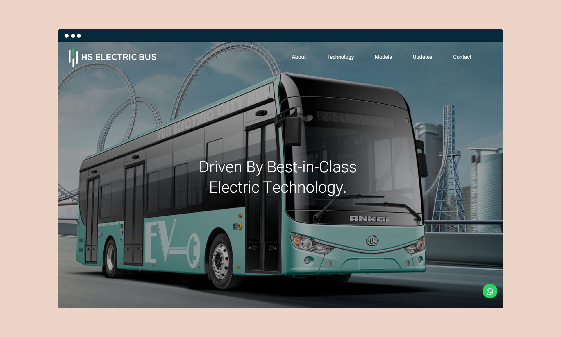 HS Electric Bus website design