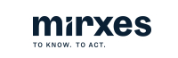 Logo of Mirxes with the tagline "To know To act" in bold blue text.