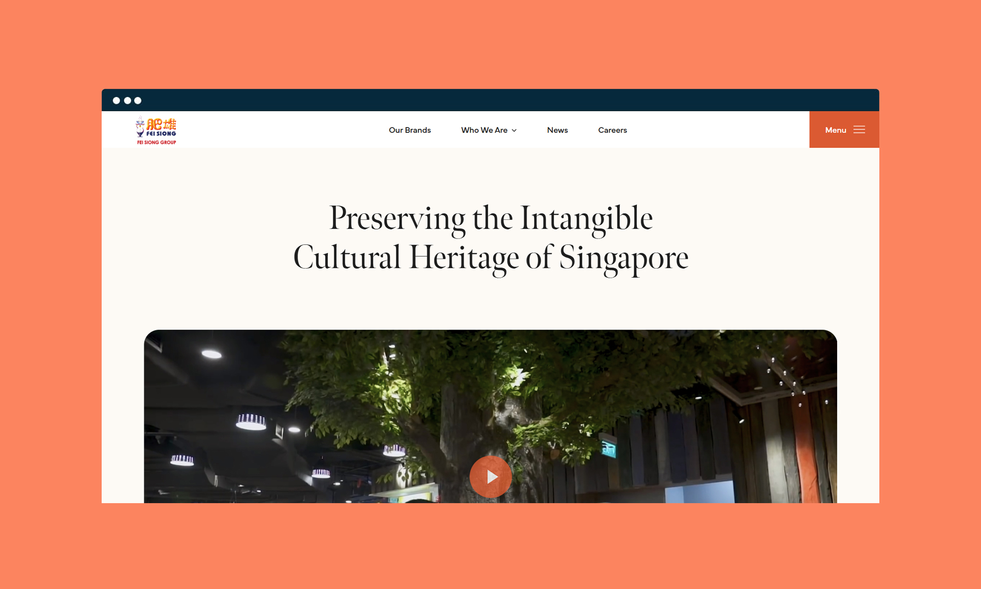 Singapore website showcases cultural heritage preservation efforts.