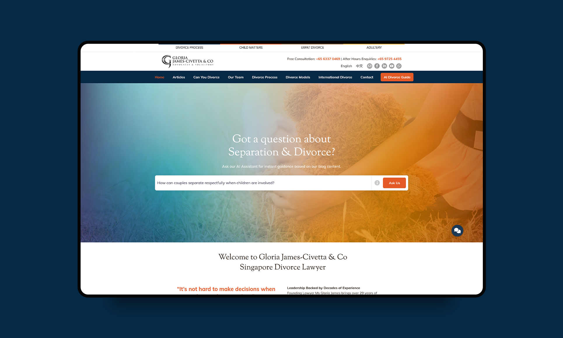 AI-powered digital transformation concept in Singapore web design office.