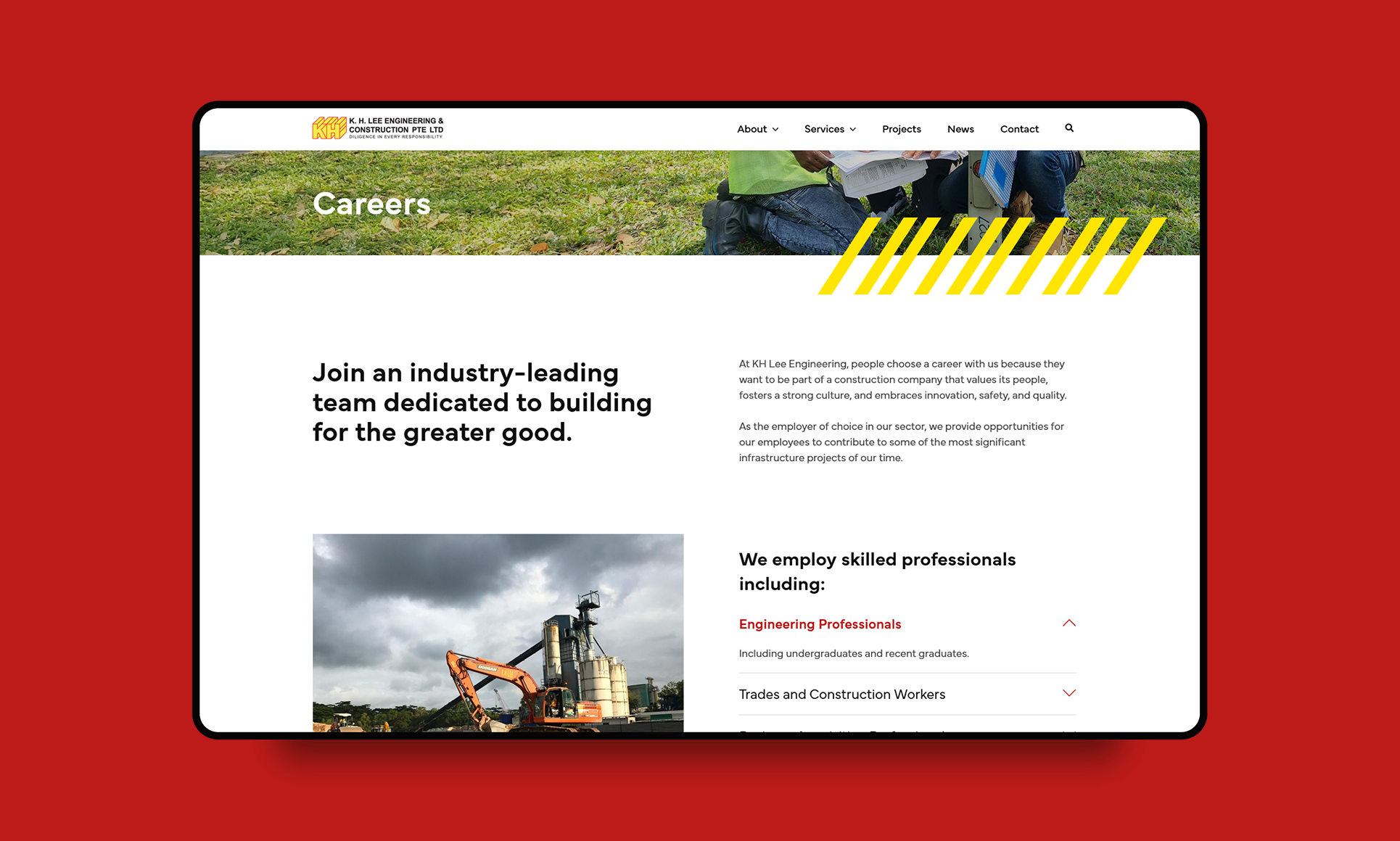 Modern web design featuring a sleek layout from a Singapore design studio.