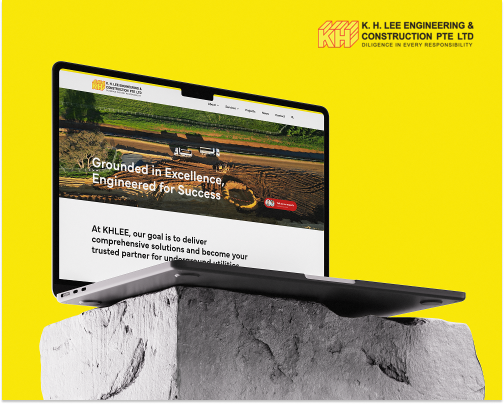 Modern website design showcase on Singapore Best Web Design homepage.